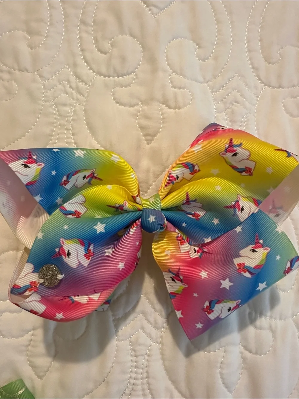 JoJo Siwa Rainbow Unicorn, Mermaid Green & Black Emoji Hair Bows